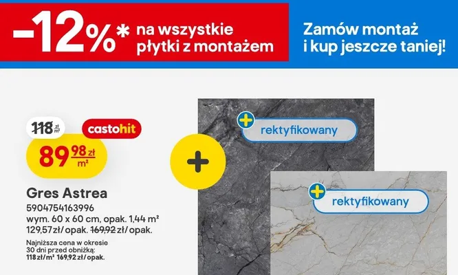 Gres Astrea promocja w Castorama