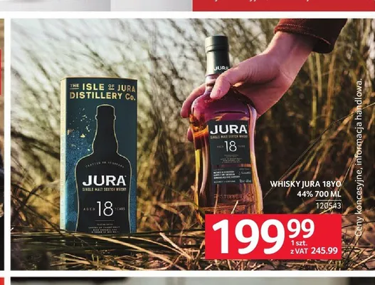 Whisky Jura 18YO 44% promocja w Selgros