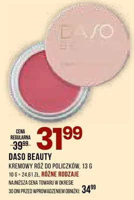 Kremowy róż do policzków promocja w Drogerie Natura