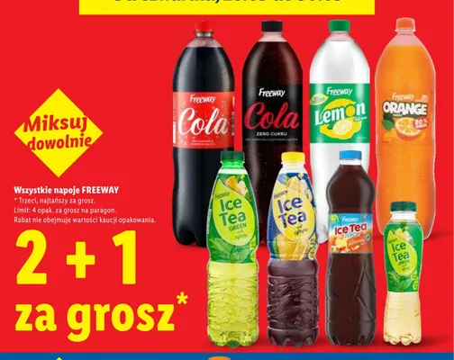 Napój Freeway Ice Tea Green promocja w Lidl