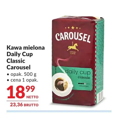 Kawa mielona Daily Cup Classic Carousel promocja w Makro