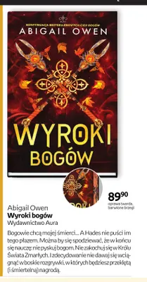 Książka Wyroki bogów Abigail Owen Wydawnictwo Aura promocja w Empik