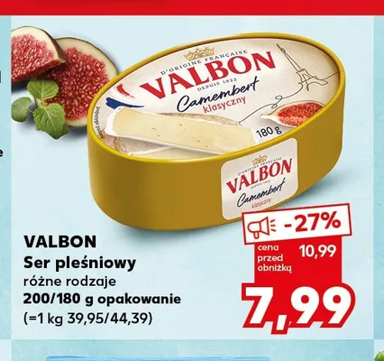 Ser pleśniowy Camembert klasyczny Valbon promocja w Kaufland