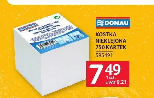 Kostka nieklejona Donau 750 kartek promocja w Selgros