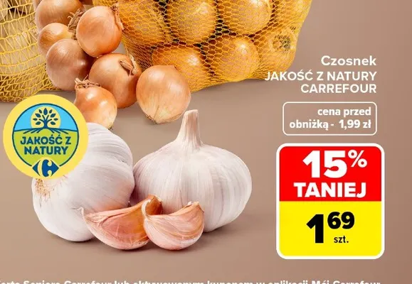 Czosnek Jakość z Natury Carrefour promocja w Carrefour Market