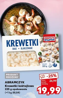 Krewetki koktajlowe promocja w Kaufland