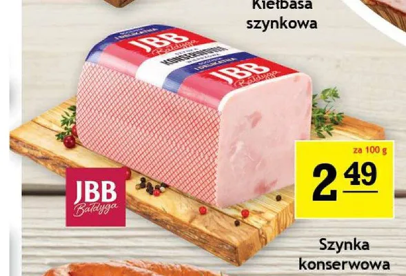 Szynka konserwowa JBB Bałdyga promocja w Gram Market