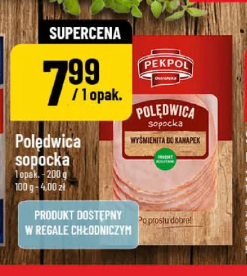 Polędwica sopocka Pekpol promocja w POLOmarket