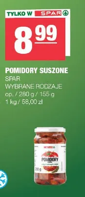 Pomidory suszone SPAR promocja w SPAR