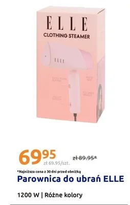 Parownica do ubrań ELLE 1200W promocja w Action