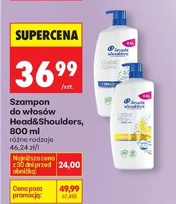Szampon do włosów, różne rodzaje promocja w Biedronka