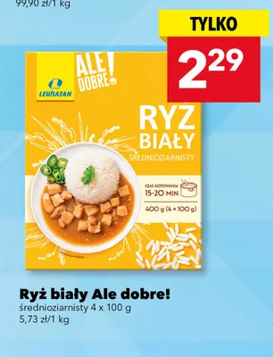 Ryż biały średnioziarnisty Ale dobre! promocja w LEWIATAN