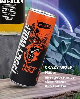 Napój energetyzujący CRAZY WOLF Classic promocja w Kaufland