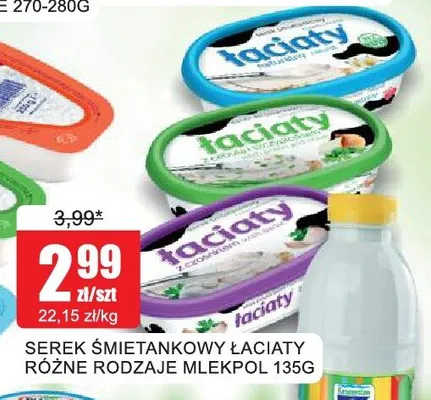 Serek śmietankowy Łaciaty Mlekpol promocja w Bingo