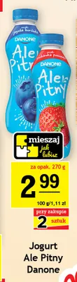 Jogurt Ale Pitny Danone jagoda borówka promocja w Gram Market