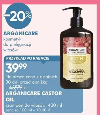 Szampon do włosów Castor Oil promocja w Super-Pharm