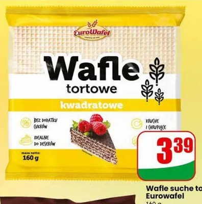 Wafle suche tortowe kwadratowe promocja w Dino