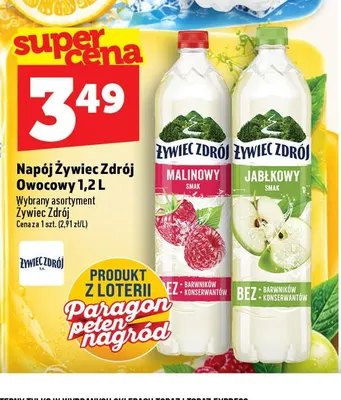 Napój Żywiec Zdrój owocowy malinowy promocja w TOPAZ
