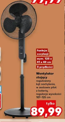 Wentylator stojący promocja w Kaufland