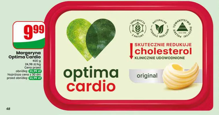 Margaryna Optima Cardio promocja w Dino