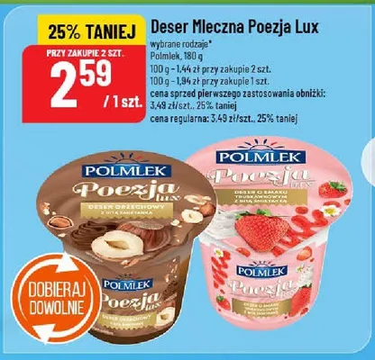 Deser Mleczna Poezja Lux Polmlek promocja w POLOmarket