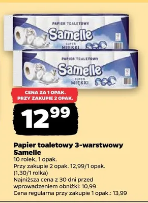 Papier toaletowy Samelle promocja w Netto