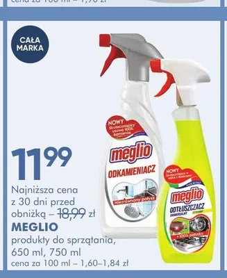 Odtłuszczacz MEGLIO 750ml promocja w Super-Pharm