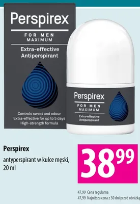 Antyperspirant w kulce męski Perspirex promocja w Hebe