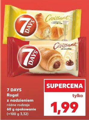 Rogal z nadzieniem różne rodzaje promocja w Kaufland