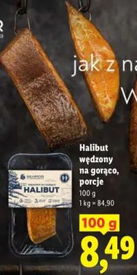 Halibut wędzony na gorąco, porcje promocja w Lidl