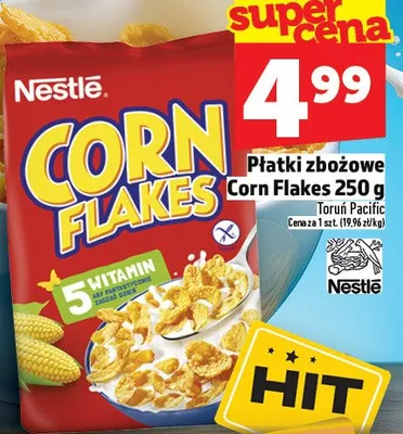 Płatki zbożowe Corn Flakes promocja w TOPAZ