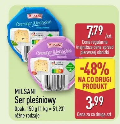 Ser pleśniowy różne rodzaje promocja w Aldi