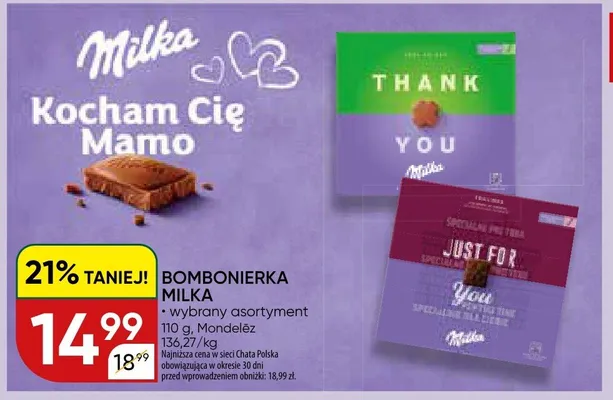 Bombonierka Milka promocja w Chata Polska