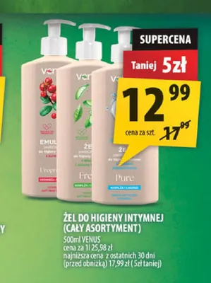 Żel do higieny intymnej Venus promocja w Arhelan