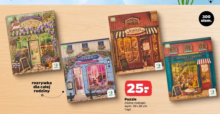 Puzzle 39x28 cm promocja w Netto
