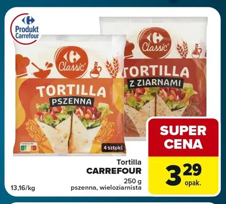Tortilla Carrefour pszenna promocja w Globi