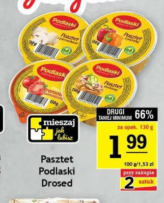 Pasztet Podlaski z pieczarkami Drosed promocja w Gram Market