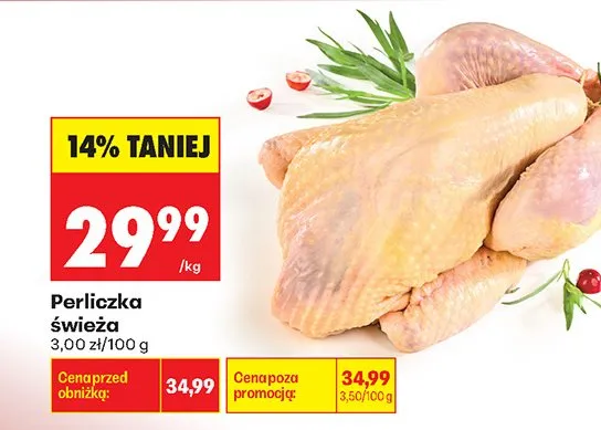 Perliczka świeża promocja w Biedronka