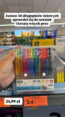 Długopisy żelowe Loozz promocja w Biedronka