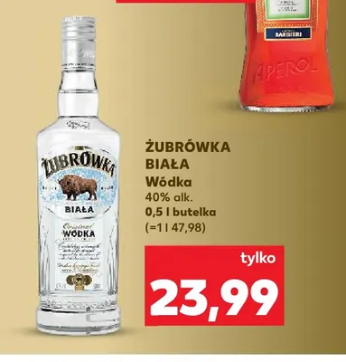 Wódka Żubrówka Biała promocja w Kaufland