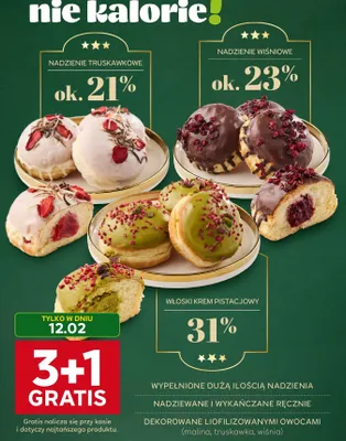 Nadzienie truskawkowe (pączek z nadzieniem truskawkowym) promocja w Stokrotka