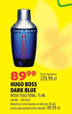 Woda toaletowa Hugo Boss Dark Blue promocja w Drogerie Natura