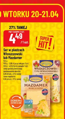 Ser w plastrach Mazdamer Włoszczowa promocja w POLOmarket
