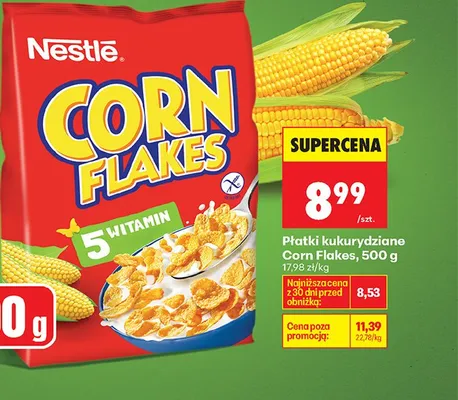 Płatki kukurydziane Corn Flakes promocja w Biedronka