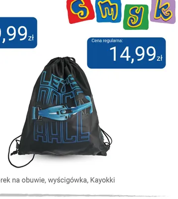 Worek na obuwie wyścigówka Kayokki promocja w Smyk