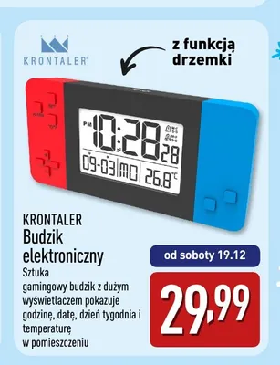 Budzik elektroniczny Krontaler promocja w Aldi