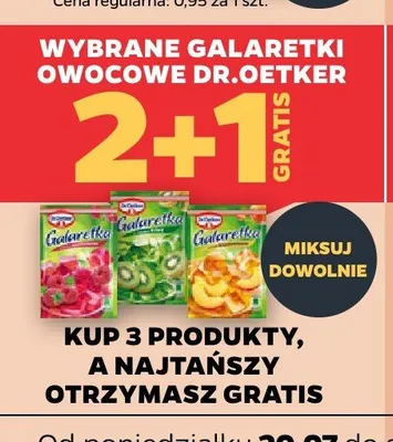 Galaretki owocowe Dr.Oetker promocja w Netto