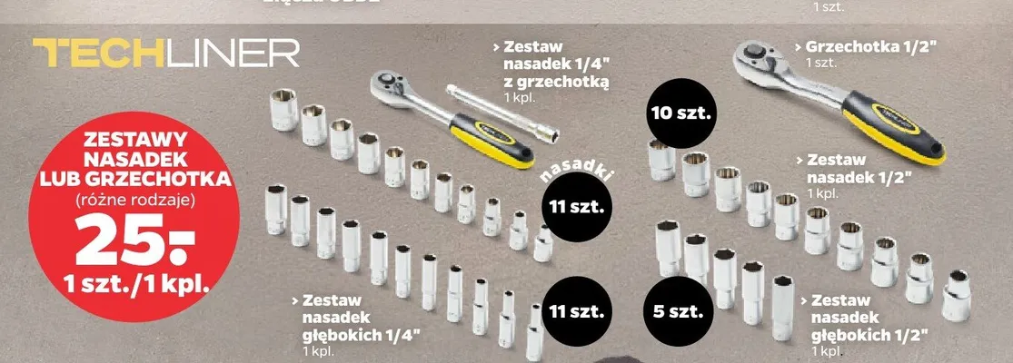 Grzechotka 1/2" Techliner promocja w Netto