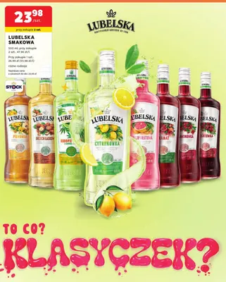 Wódka smakowa Lubelska Smakowa Wiśniówka promocja w Stokrotka