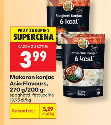 Makaron konjac spaghetti Asia Flavours promocja w Biedronka